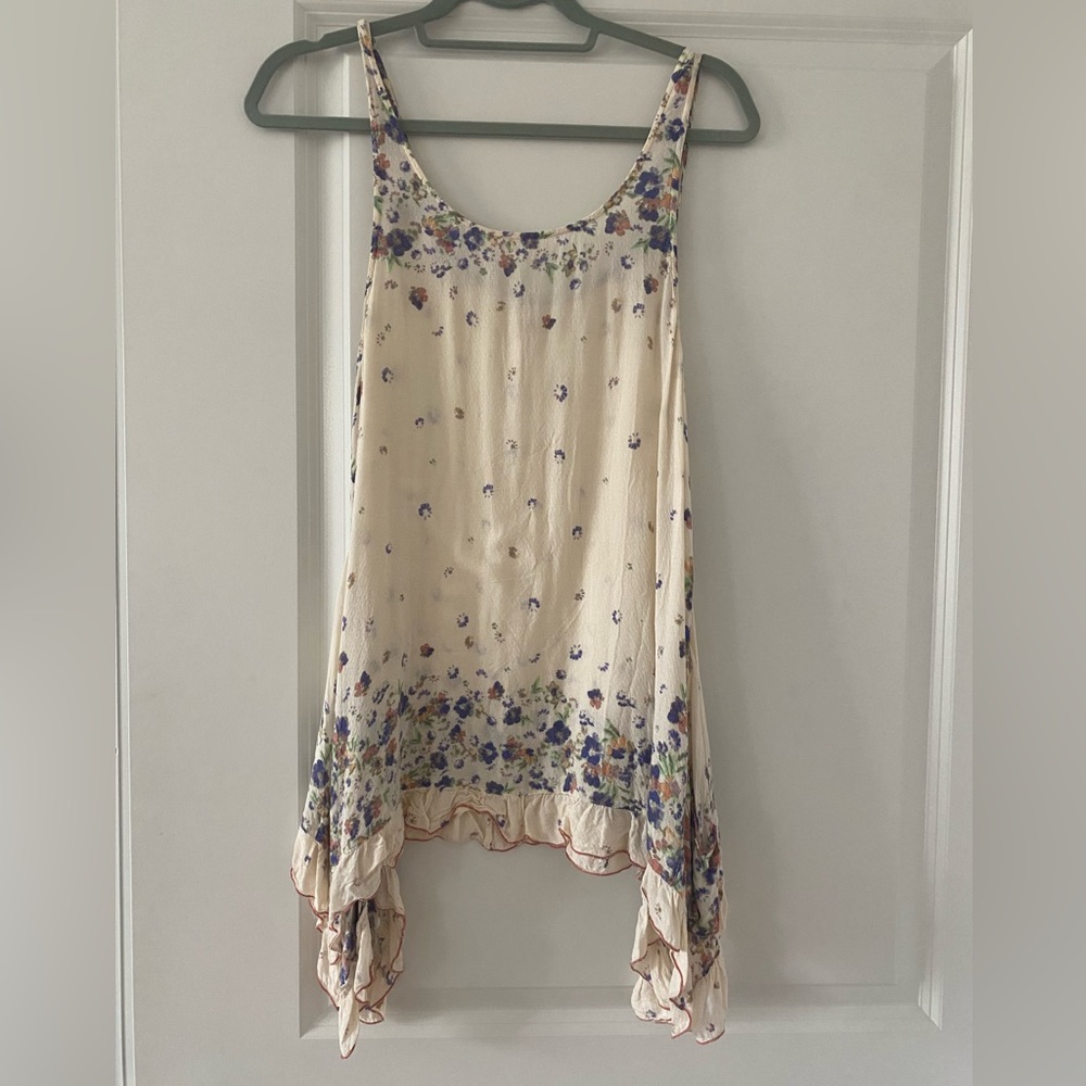 Free People Tunic | Ivory/Floral | Size S